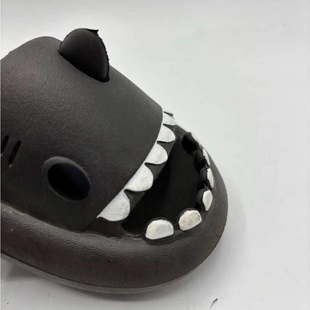 Kids Shark Slide Sandals Gray Size 150 (Approx. US Little Kid 8-9)